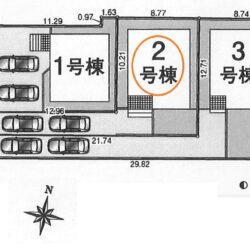 区画図（2号棟）